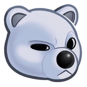 SideEyePolarBearSticker