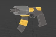 Default skin weapon on a development image.