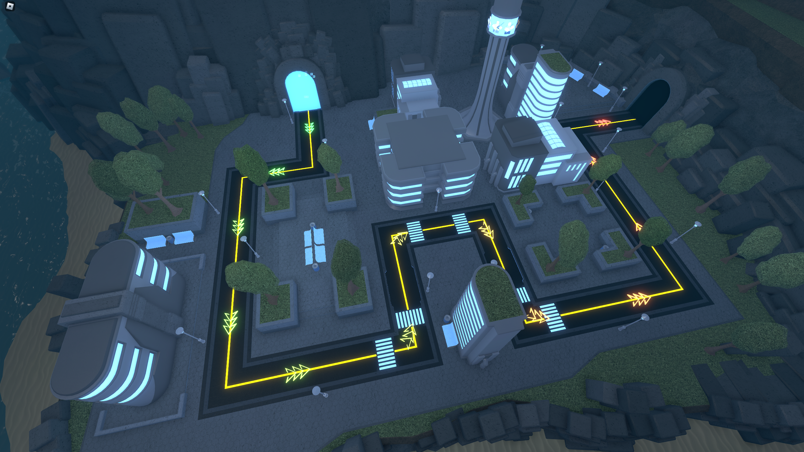 Roblox Tower Defense Simulator: Cyber City Set w/ Cyber Angel Virtual Code