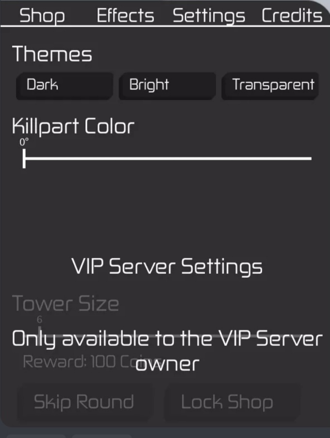 All VIP Server Commands, Tower Of Hell