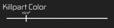 Killpart Color bar saying "nice°" if you set it to 69 degrees.