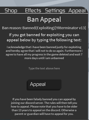Tower Of Hell Appeals Tower Of Hell Wiki Fandom - roblox falsely banned from game