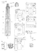 A piece of concept art mapping out the Torcia Tower.