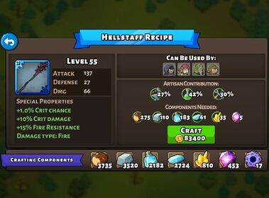 Hellstaff recipe