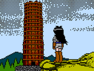 Ki overlooking the tower in The Quest of Ki