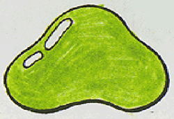 Green slime concept art for The Tower of Druaga