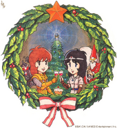 Christmas promotional artwork of Gil and Ki.