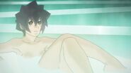 Henaro taking a bath