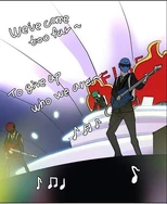 Io and Punk having concert on the party