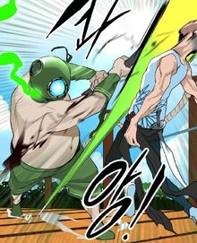 Boondawan easily defeats an opponent.