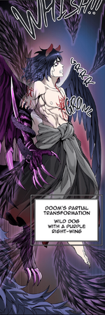 Doom's Partial Transformation after he regained his power