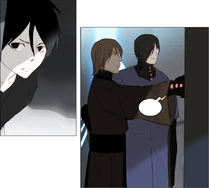 Hatsu watching Cassano open the security door