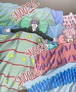 Drak and Irure sleeping