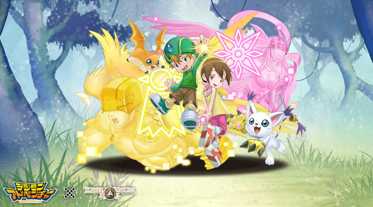 デジモンテイマーズ ダイバーシティ バッジ 3種 タカト ジェン ルキ Takaishi Takeru & Patamon - Badge - Digimon Adventure (高石