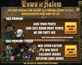 Web Premium, Town of Salem Wiki