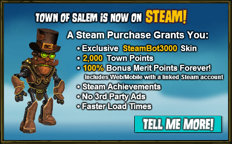 Town of Salem (PC, Steam) Gameplay 