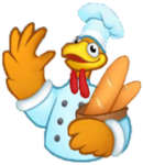 Chicken Chef Sticker ⭐️ French Holiday Event Golden Ticket February 2022