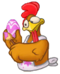 Artistic Chicken Sticker