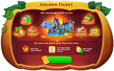 Spooky Halloween Golden Ticket Rewards