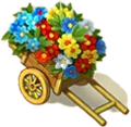 Cart with Flowers 350 14