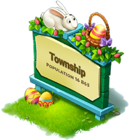 Easter Town Sign