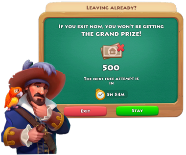 Pirate Treasure Leave