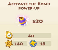 Activate the bomb power-up 140