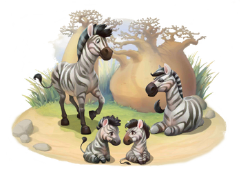 Zebra Family