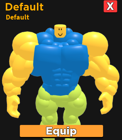 Roblox Buff Mega Noob Weight Lifter Muscular Figure w/ Weights 6 Jazwares