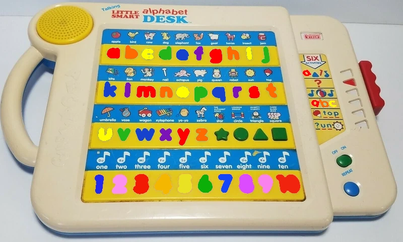 vtech little smart alphabet picture desk