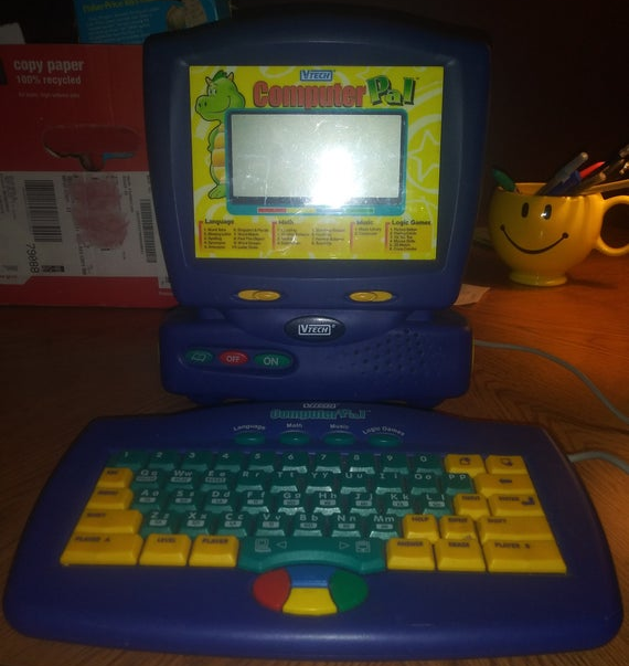 Vtech Computer Pal avec 4 Cartouches, Clavier & Souris années 1990 en boite  FRAN