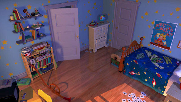 Download Buzz Lightyear Defends Andys Room in Toy Story  Wallpaperscom
