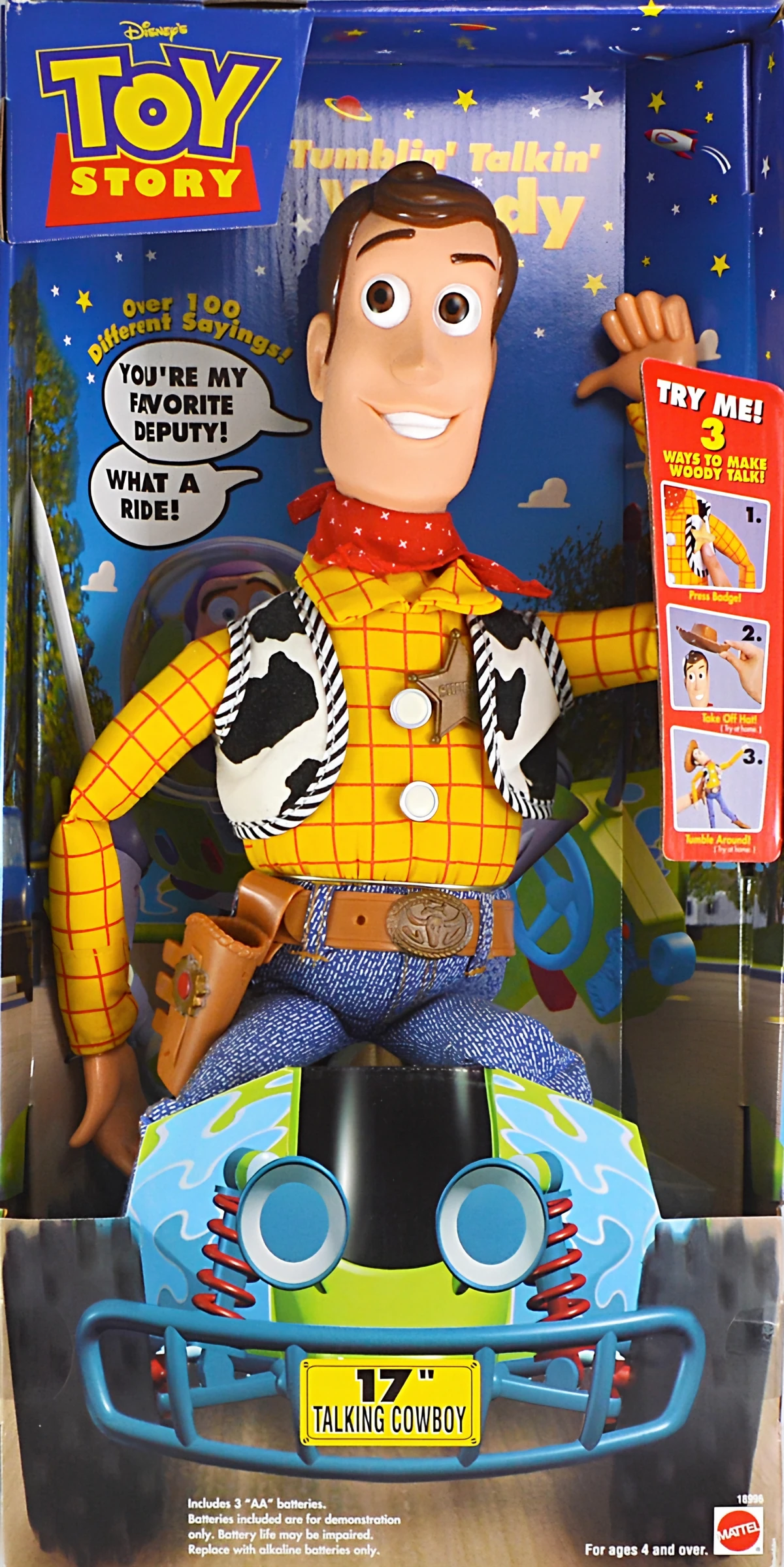 Tumblin' Talkin' Woody | Toy Story Merchandise Wiki | Fandom