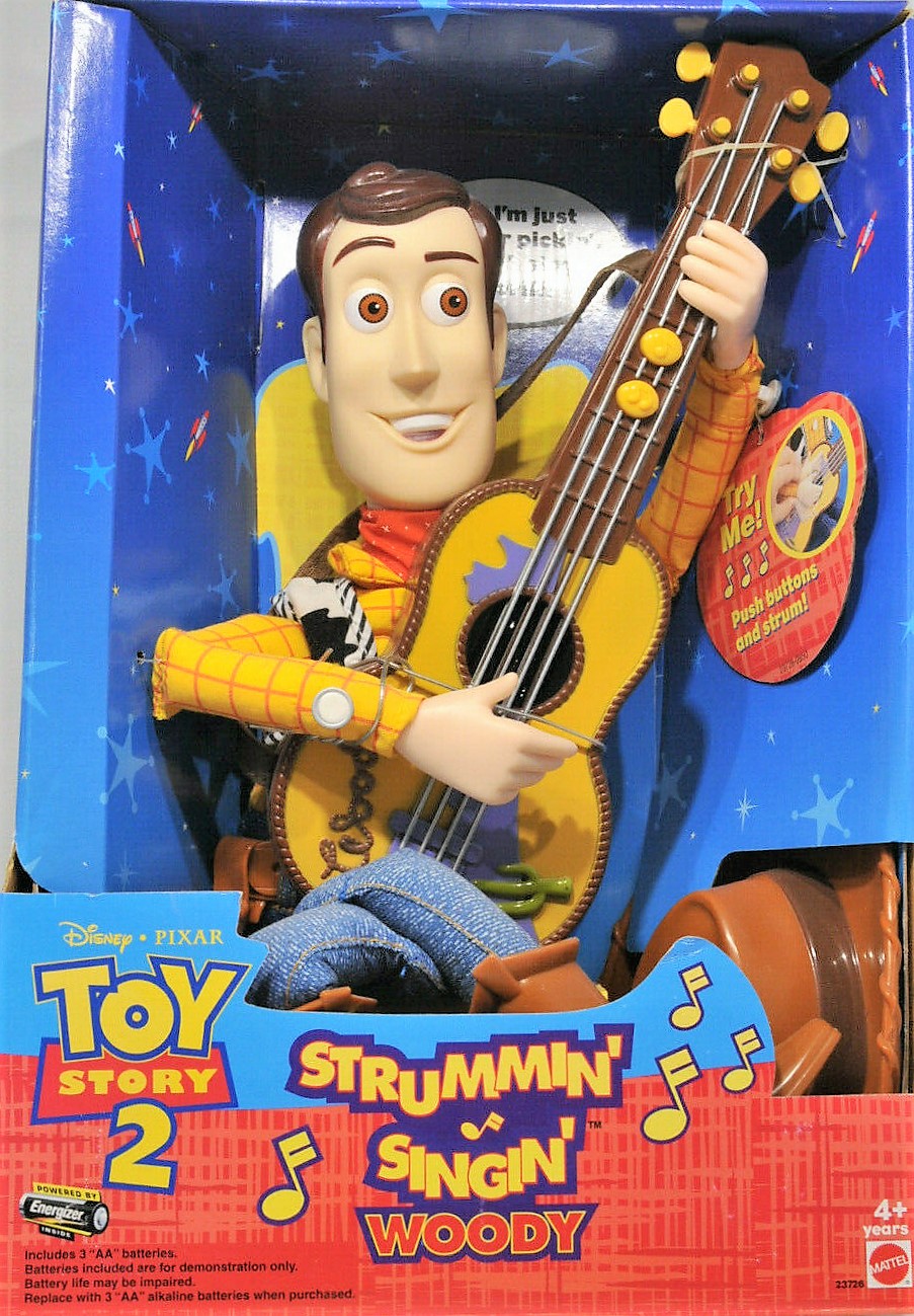 トイ・ストーリー - トイストーリー２:::SINGIN&#39; WOODY Original Disney Pixar 1999 Toy Story 2 Strumming Singing