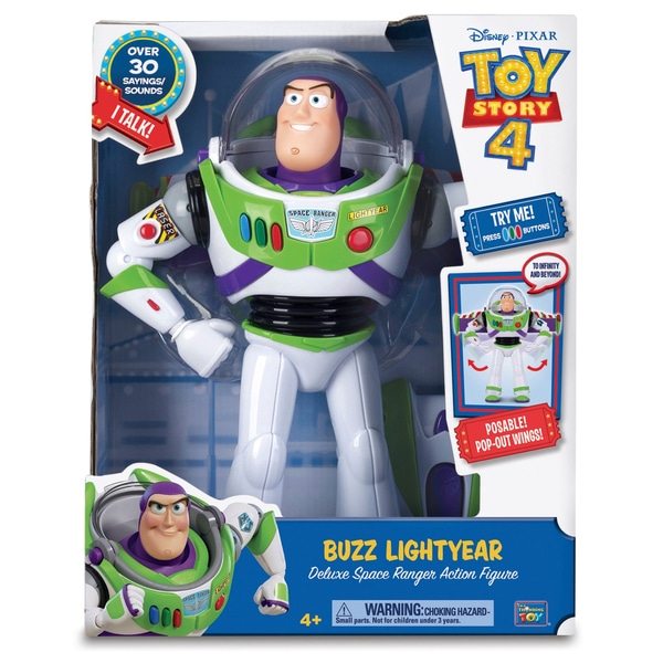 NEW OFFICIAL DISNEY PIXAR TOY STORY 4 BUZZ LIGHTYEAR TALKING ACTION FIGURE 