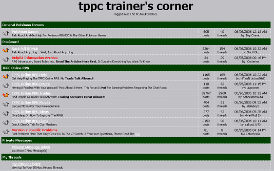 GROUDON training center - TPPC Trainer's Corner