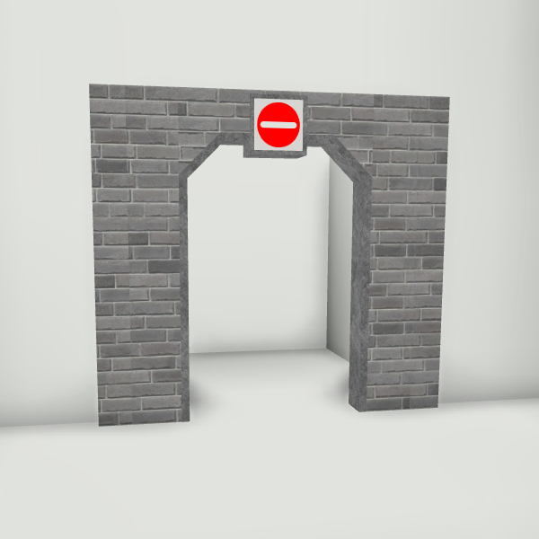 One Way Doorway Brick Theme Park Tycoon 2 Wikia Fandom - roblox one way door