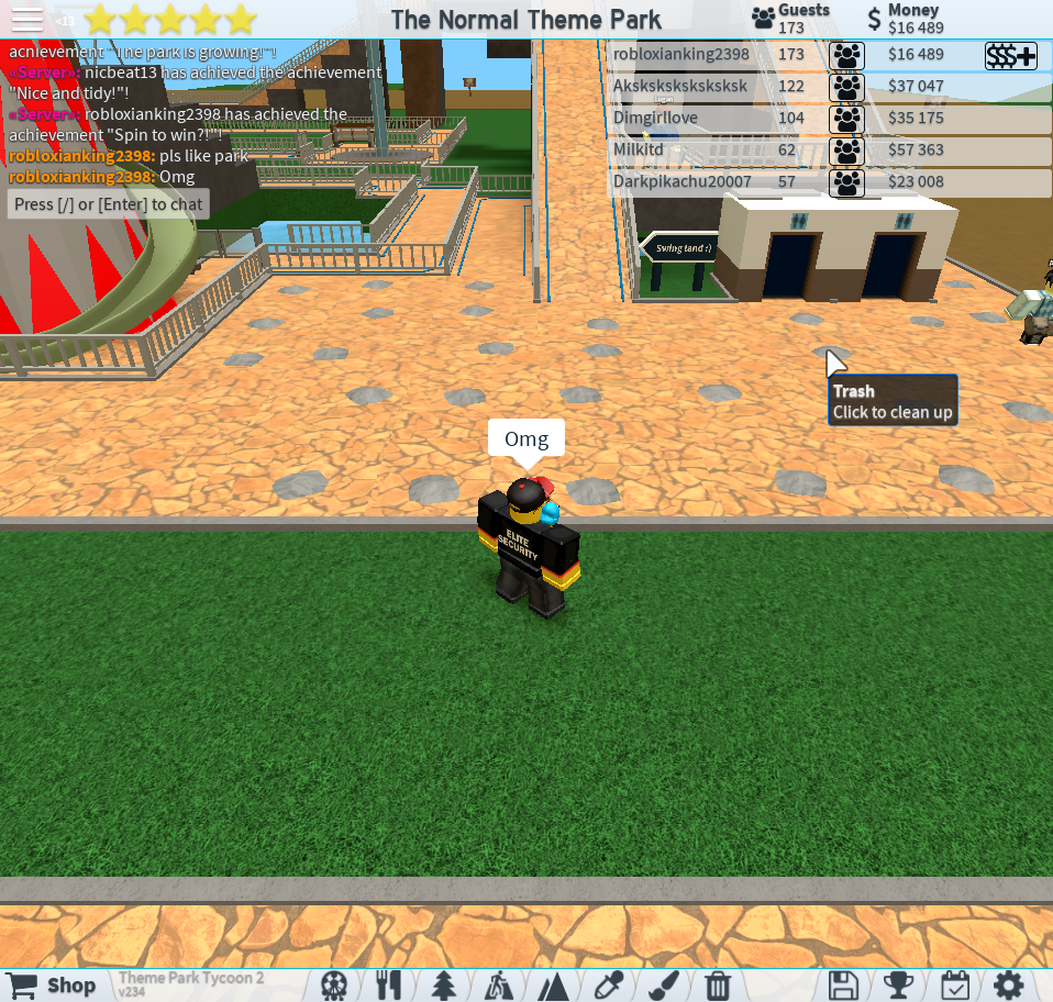 User blog:Noob Guy Chillin../THE Trash | Theme Park Tycoon 2 Wikia | Fandom