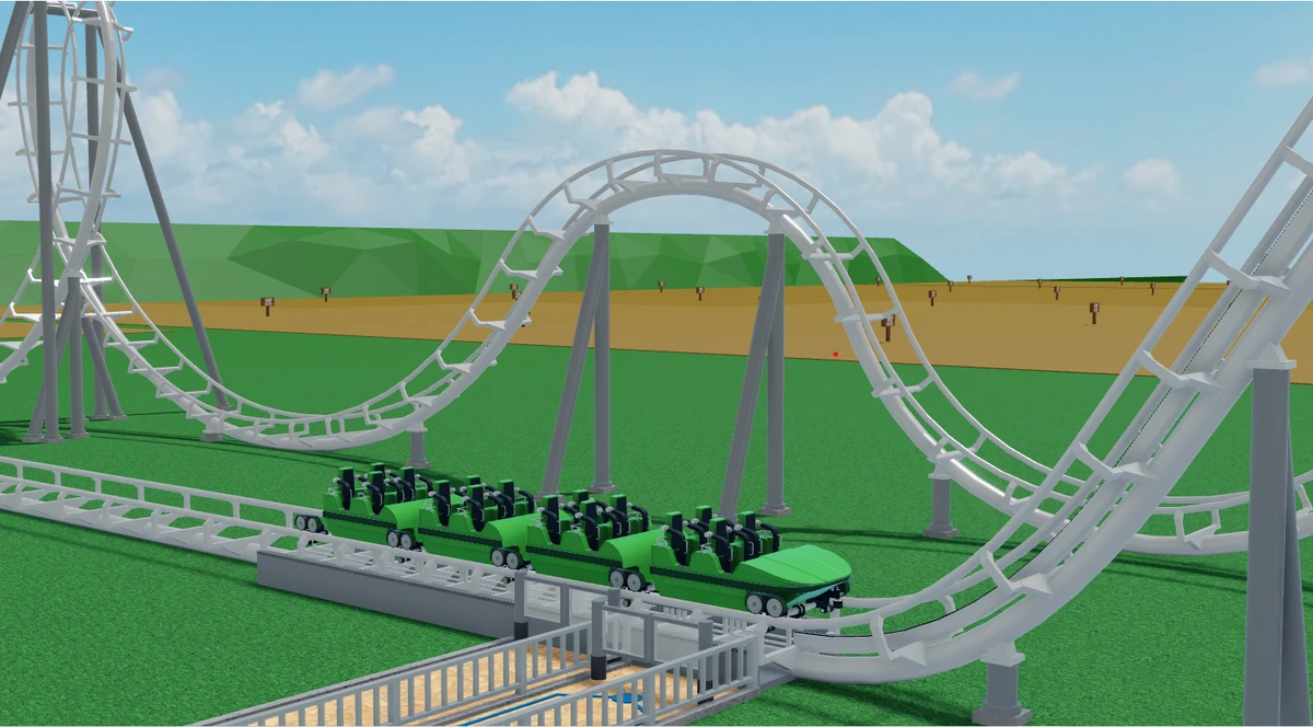 Corkscrew coaster (New) Theme Park Tycoon 2 Wikia Fandom