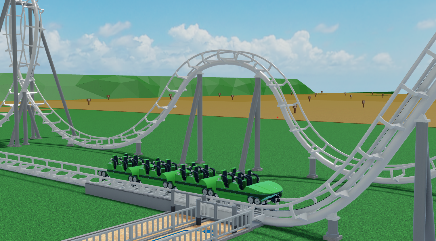 Corkscrew coaster New Theme Park Tycoon 2 Wikia Fandom