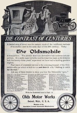 A 1905 advertisement for Oldsmobile.