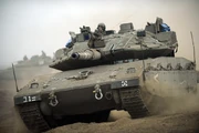   Mk4 tank with   ("מעיל רוח") during training