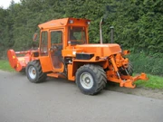 A municipal service vehicle fitted with a  unit