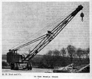 A large 1960s Neal NS120 10 Ton Jibcrane