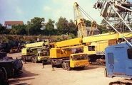 A pair of 1980s Smith Of Rodley AWD Vickers cranetrucks.jpg (162 KB) A pair of 1980s Smith Of Rodley LT40 Cranetrucks in Machinery Dealer yard