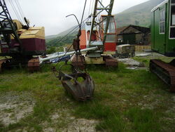 Priestman offset dragline