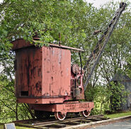 A 1920s Smith Rodley Steam Crane at the Bradford Industrial Museum