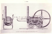 A drawing of the Coalbrookdale locomotive from the Science Museum.