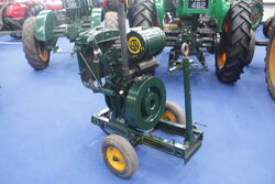 Rare Turner Single cylinder portable engine (P.Smith of Epworth) at Newark VTH show Turner display in 2008