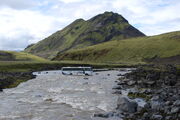 Off-road bus on Iceland